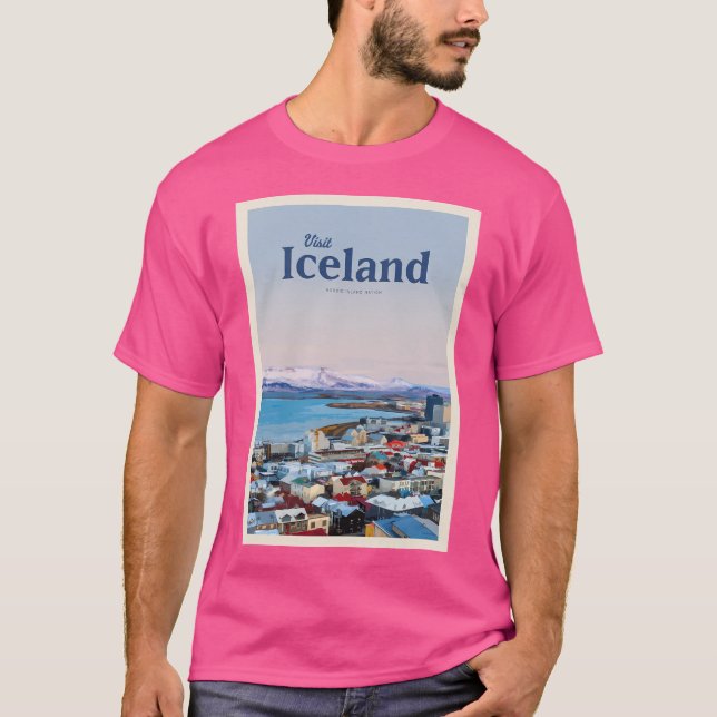 Camiseta Visite a Islândia (Frente)