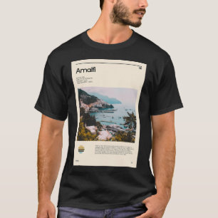 Camiseta Visite Amalfi Itália (Cartaz de Viagem)