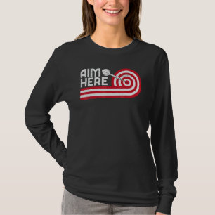 Camiseta Visite Aqui Jogadores De Dardos Atingindo O Alvo D