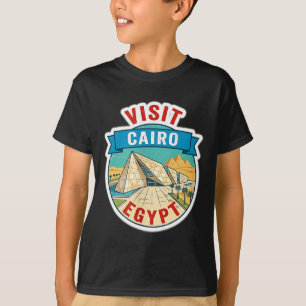 Camiseta Visite Cairo Egito Grand Egyptian Museum Vintage T
