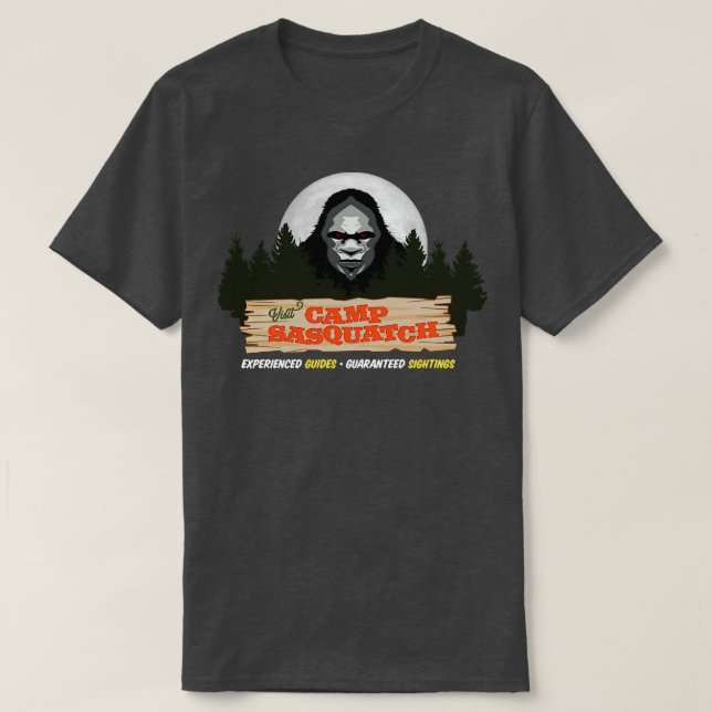Camiseta Visite Camp Camping Moon Design v1 (Frente do Design)