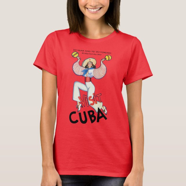 Camiseta Visite Cuba Girl (Frente)