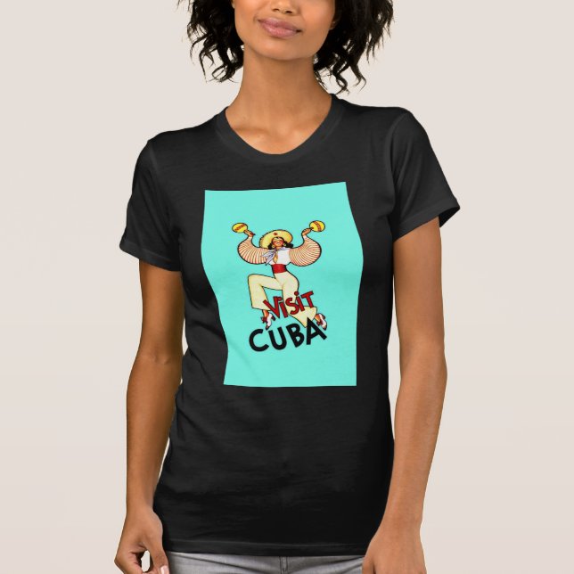Camiseta Visite Cuba Viagens vintage (Frente)