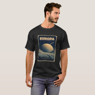Camiseta Visite Europa Viagem Espacial Vintage