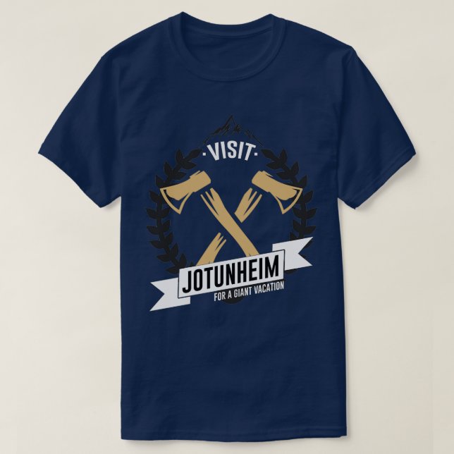 Camiseta Visite Jotunheim Deus da Guerra (Frente do Design)