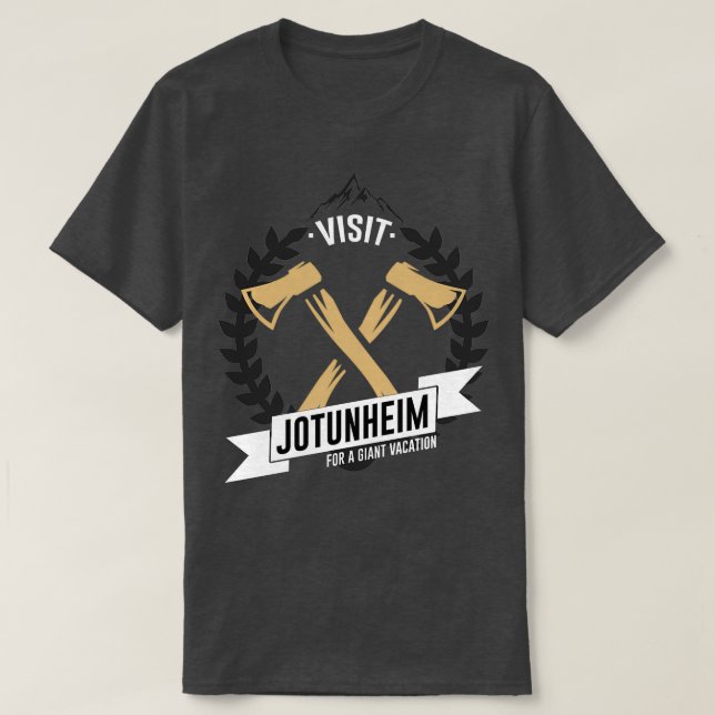 Camiseta Visite Jotunheim God of War Classic TSirt (Frente do Design)