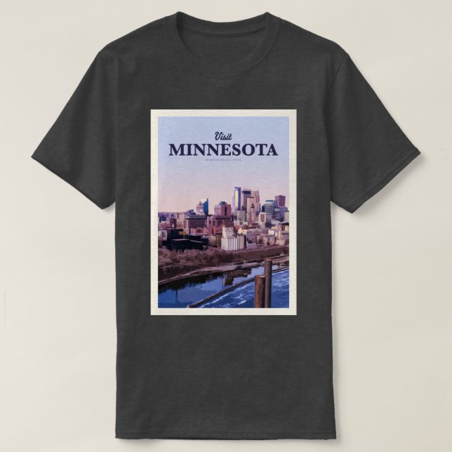Camiseta Visite Minnesota (Frente do Design)
