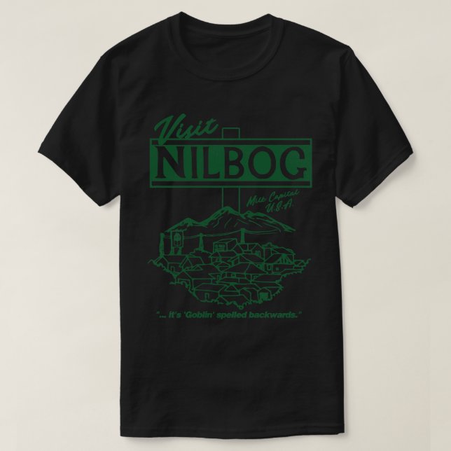 Camiseta Visite Nilbog (Frente do Design)
