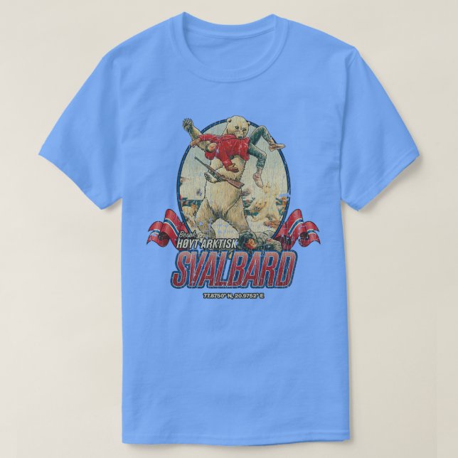 Camiseta Visite o Alto Ártico Svalbard (Frente do Design)