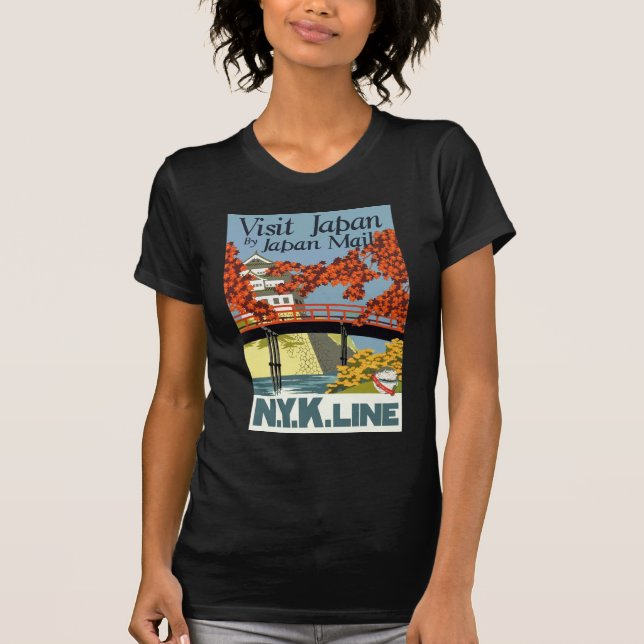 Camiseta Visite o Japão pelo Japão Mail (Frente)