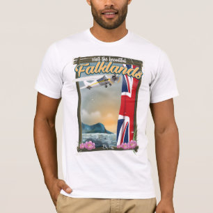 Camiseta Visite o poster de viagens das Folhosas