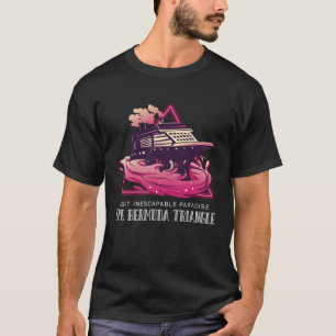 Camiseta Visite o Triângulo das Bermudas do Oceano Paraíso