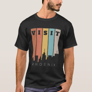 Camiseta Visite Phoenix O Vale Do Sol Skyline Retro