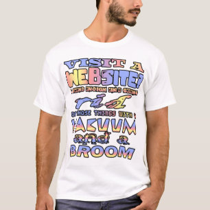 Camiseta Visite um site? Passo tempo suficiente me livrando