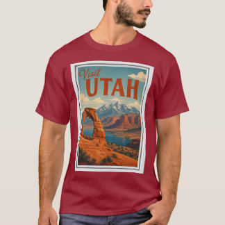 Camiseta Visite Utah Viagens Vintage