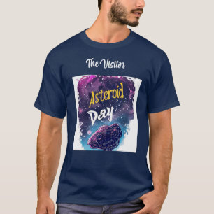 Camiseta Visitor: Cometa Mágica do Céu Noturno e asteroide