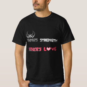 Camiseta Vislumbre força, pais amam: Dia de os pais