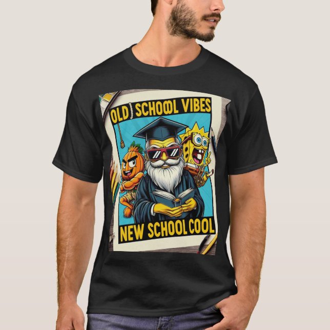 Camiseta Visões antigas da escola, Nova escola legal :) (Frente)