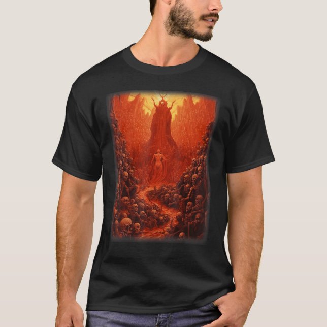 Camiseta Visões do Inferno Devils Satãs Demons Skelet Monst (Frente)