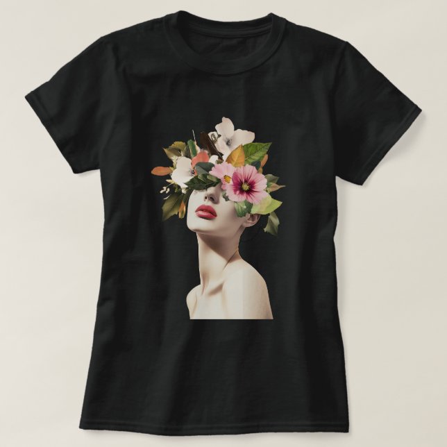 Camiseta Visões Florais (Frente do Design)