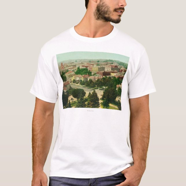 Camiseta Vista aérea da cidade (Frente)