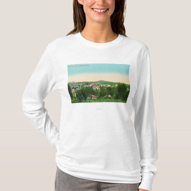 Camiseta Vista aérea da cidade 9 (Frente)