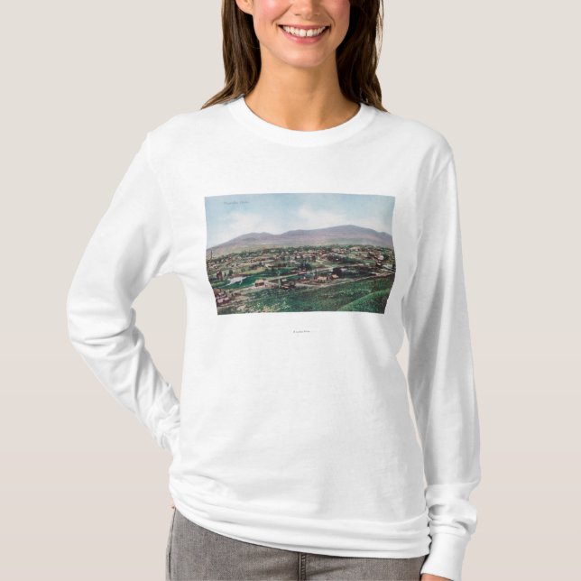 Camiseta Vista aérea da cidade das colinas (Frente)