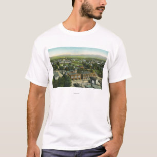 Camiseta Vista aérea da cidade, do quartel dos bombeiros &