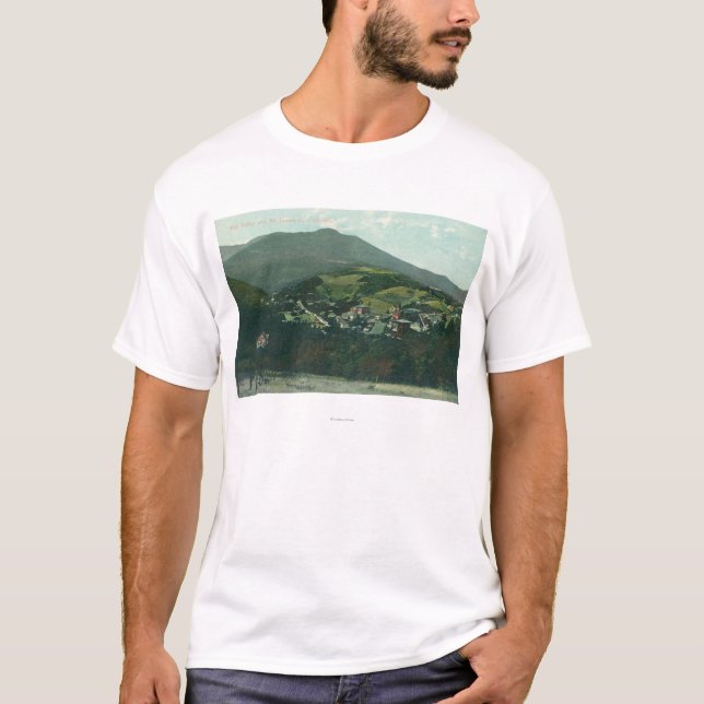Camiseta Vista aérea da cidade e do Mt. Tamalpais (Frente)