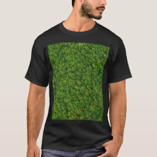 Camiseta Vista aérea da floresta, vista superior, espaço de