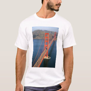 Camiseta Vista aérea da ponte Ouro Gate na