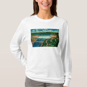 Camiseta Vista aérea da represa grande de Coulee