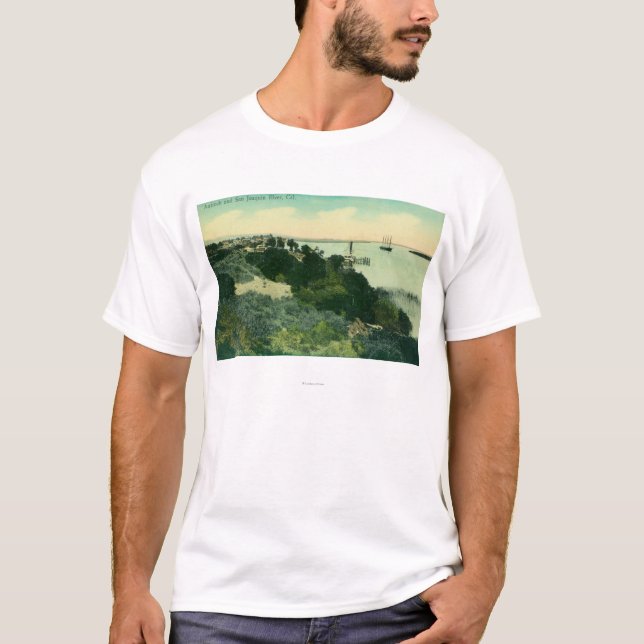 Camiseta Vista aérea de Antioch e de Rio San Joaquin (Frente)