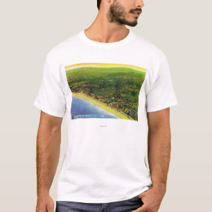 Camiseta Vista aérea de Long Beach na praia de York