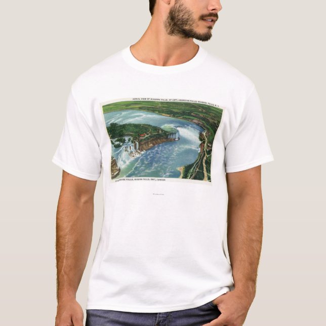 Camiseta Vista aérea de Niagara Falls inteiro 2 (Frente)