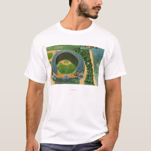 Camiseta Vista aérea de StadiumCleveland municipal, OH