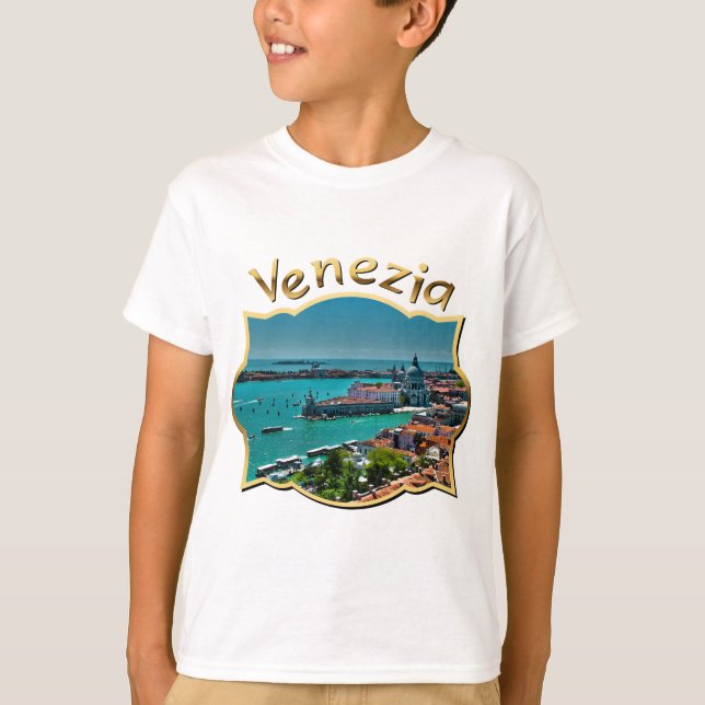 Camiseta Vista aérea de Veneza, Itália (Frente)