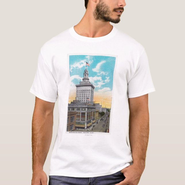 Camiseta Vista aérea de Washington StreetOakland, CA (Frente)
