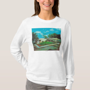 Camiseta Vista aérea do alojamento dourado do recurso do T