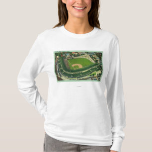 Camiseta Vista aérea do campo de Wrigley # do 2Chicago, IL