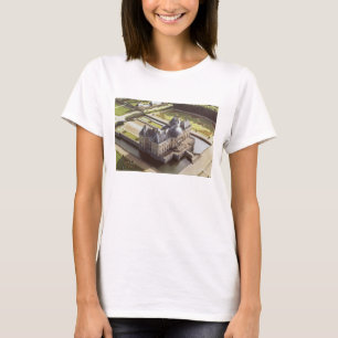 Camiseta Vista aérea do castelo, projetada para Nicholas