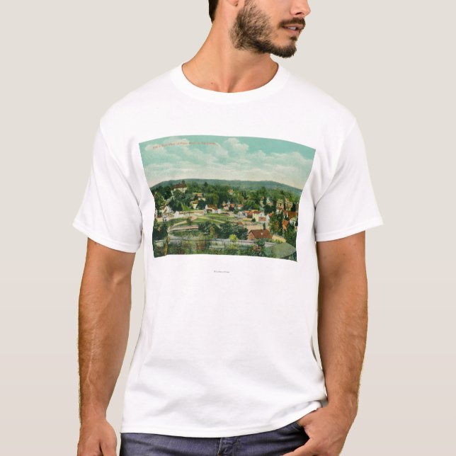 Camiseta Vista aérea do CityPaso Robles, CA (Frente)