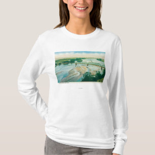 Camiseta Vista aérea do rio e da ponte