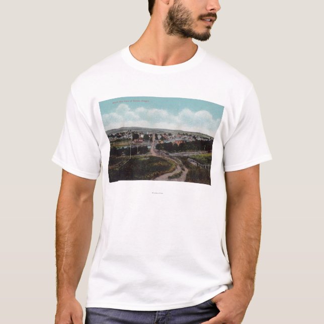 Camiseta Vista aérea do TownDallas, OU (Frente)