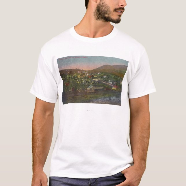 Camiseta Vista aérea do TownJuliaetta, identificação (Frente)