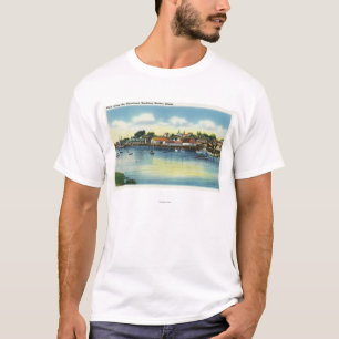 Camiseta Vista ao longo do beira-rio