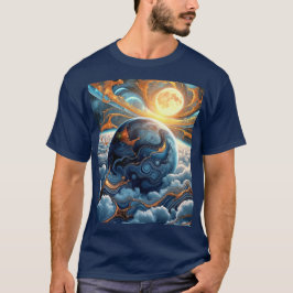 Camiseta Vista artística da Terra de Acima