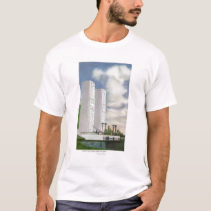 Camiseta Vista da aterragem e dos pilões do barco