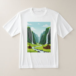 Camiseta Vista da cachoeira