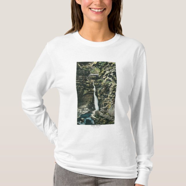 Camiseta Vista da cascata central (Frente)